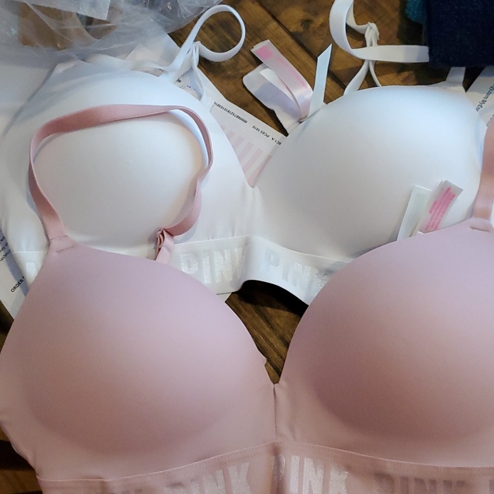 Pink bras